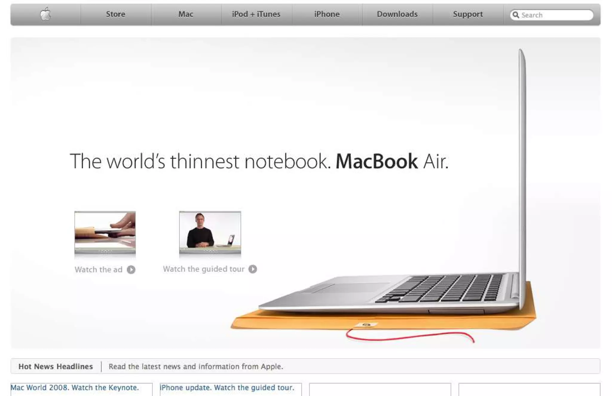 15 Years of Apple's Homepage