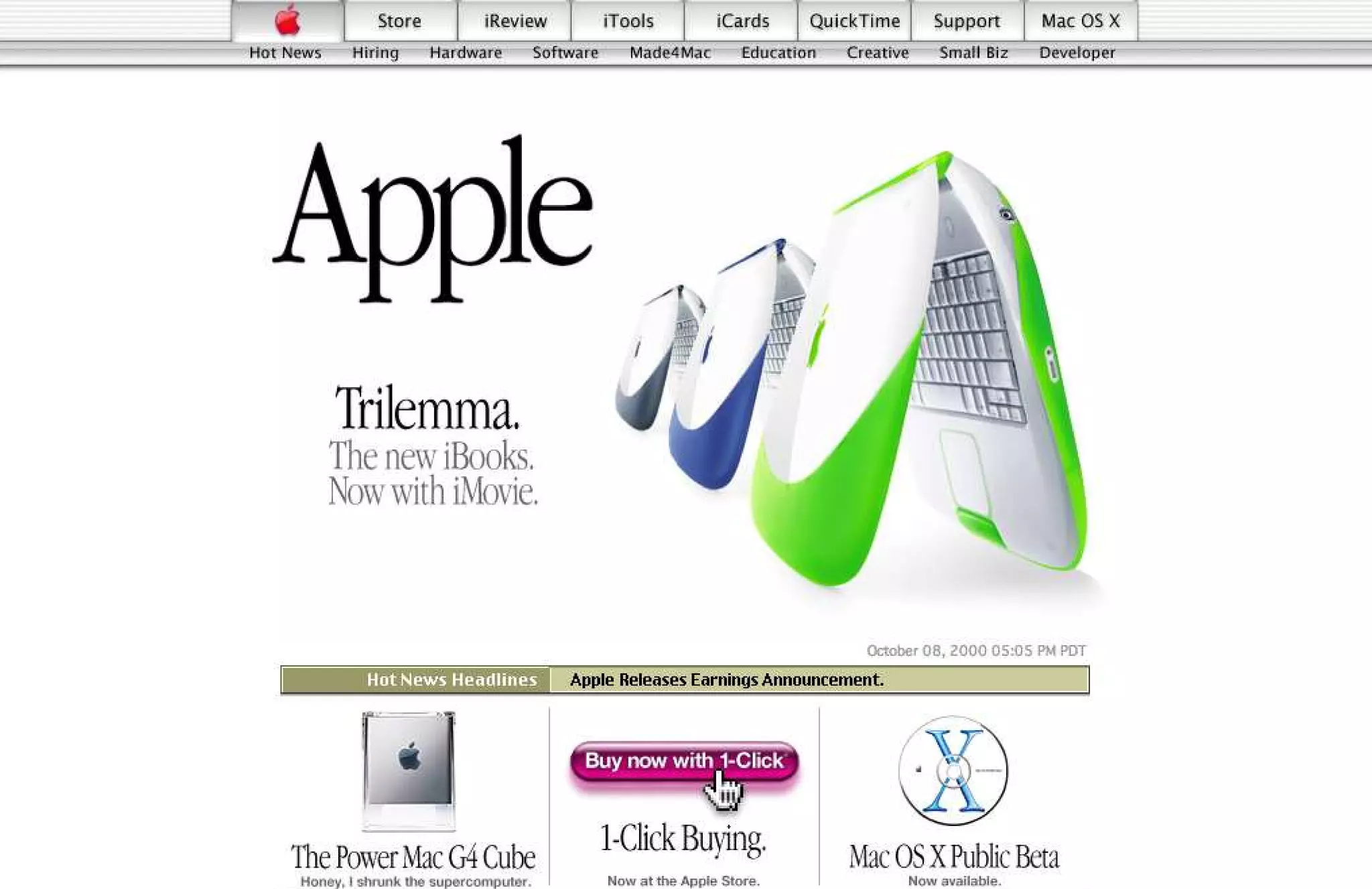 15 Years of Apple's Homepage
