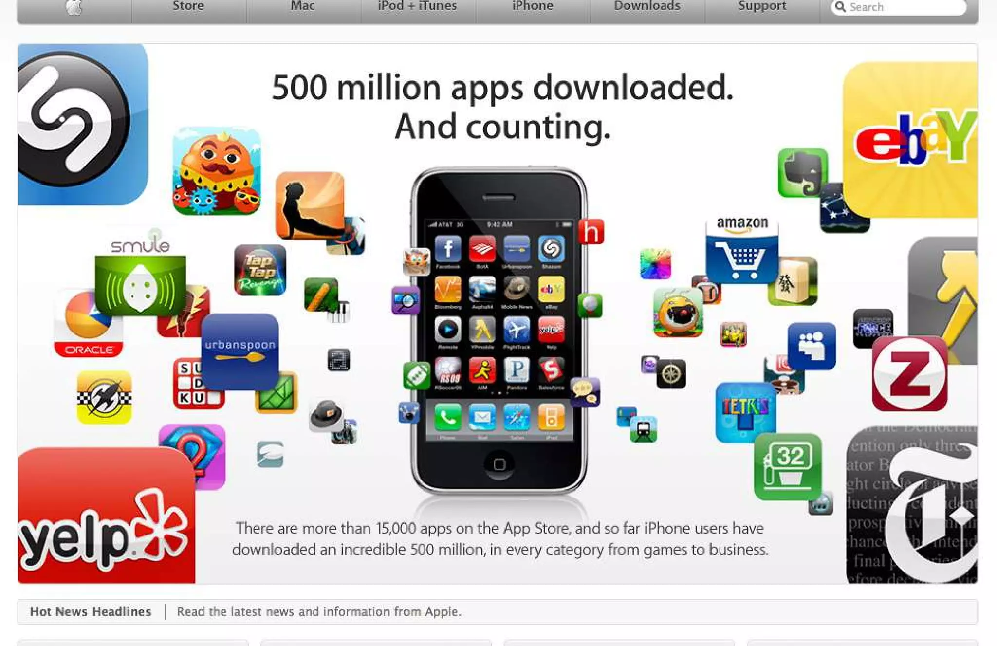 15 Years of Apple's Homepage