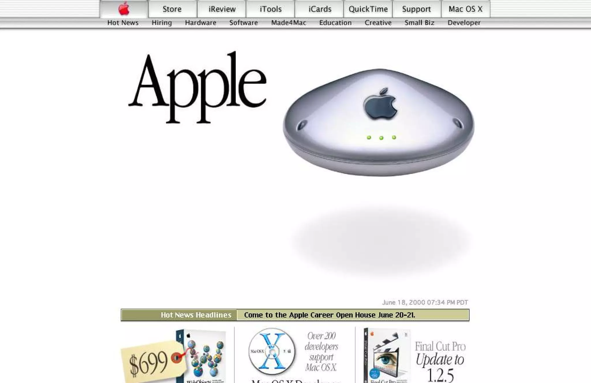 15 Years of Apple's Homepage