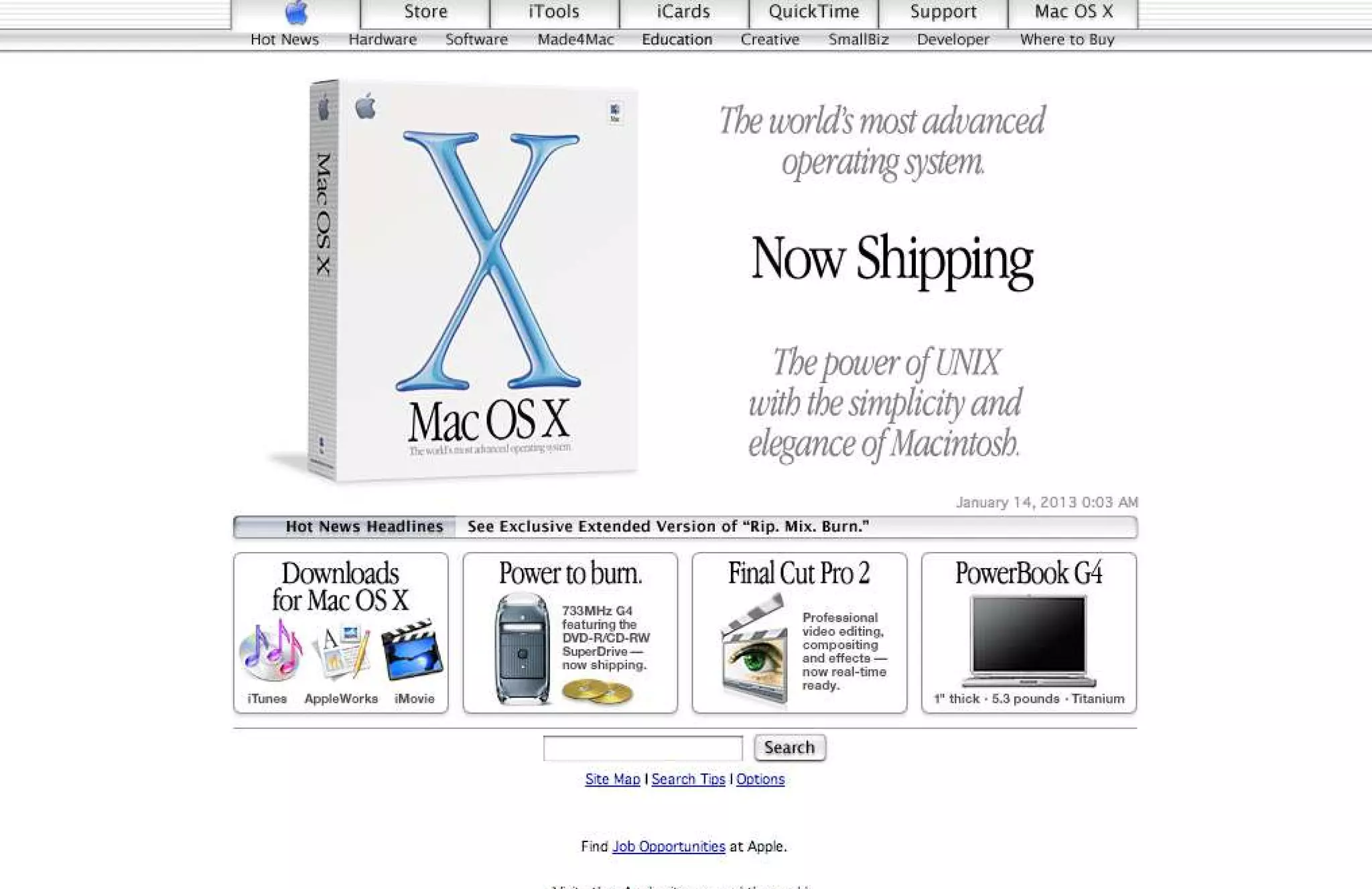 15 Years of Apple's Homepage