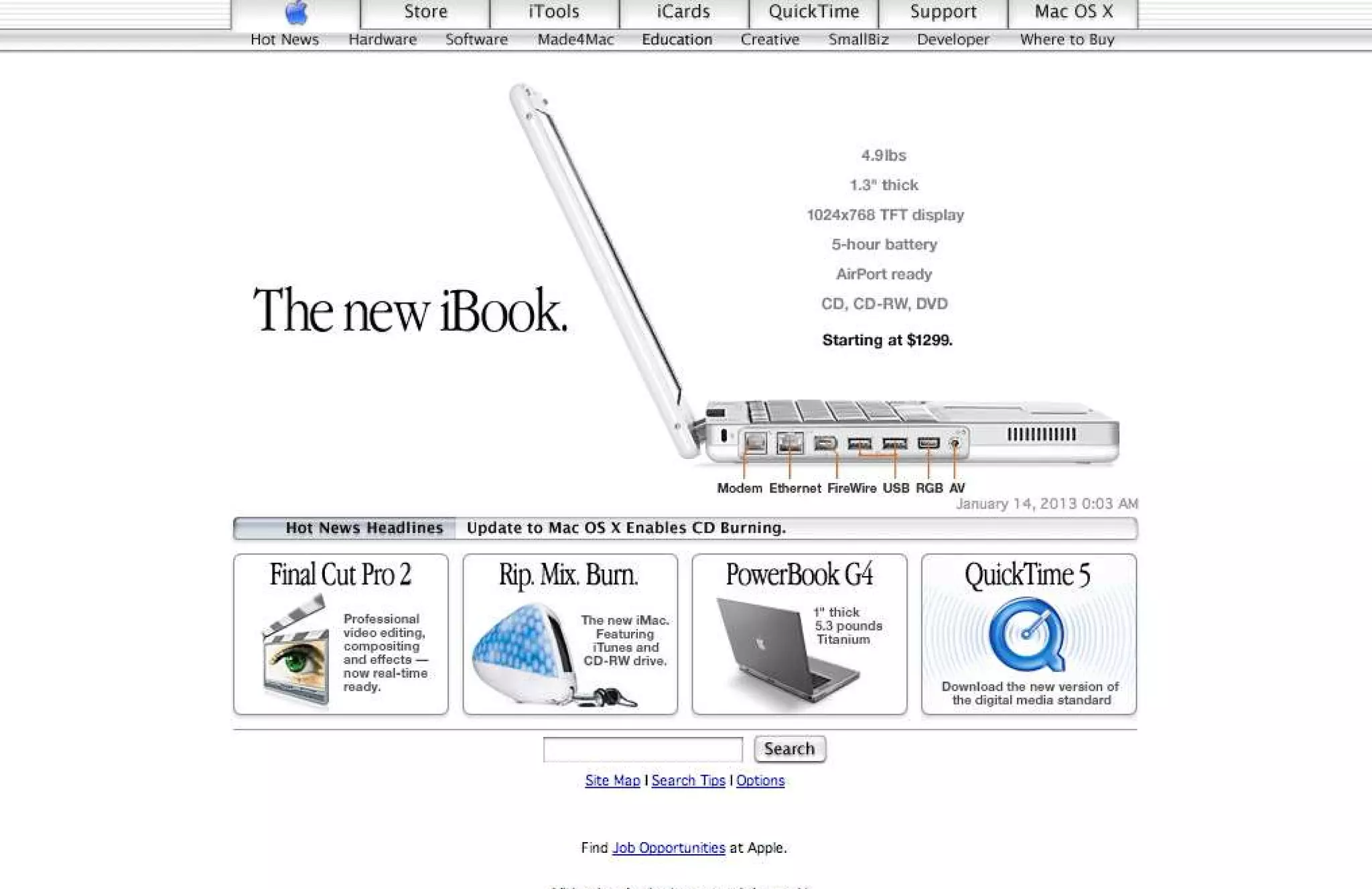 15 Years of Apple's Homepage