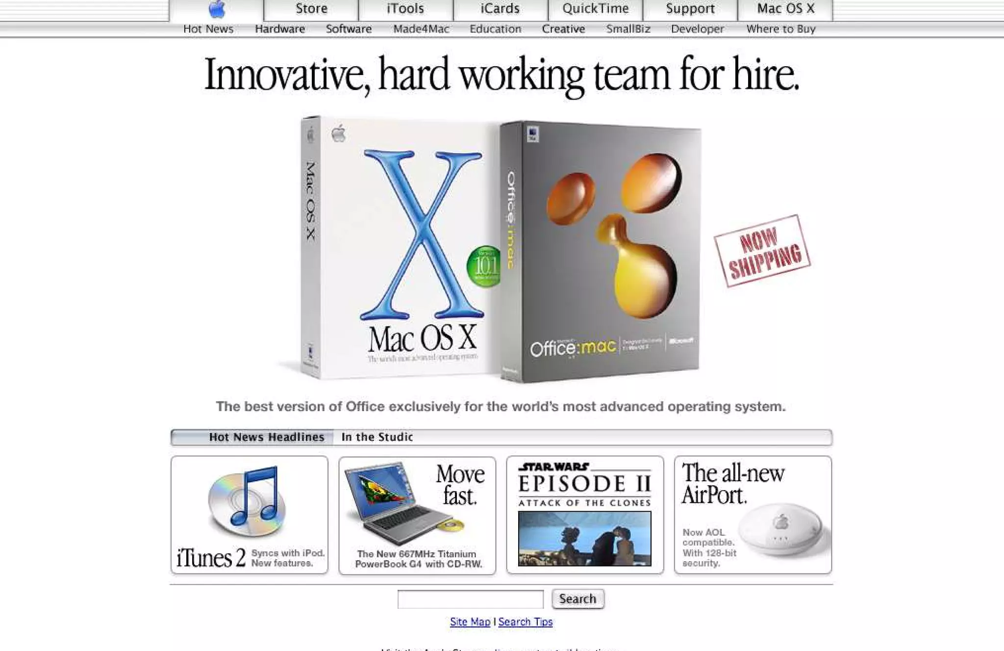 15 Years of Apple's Homepage