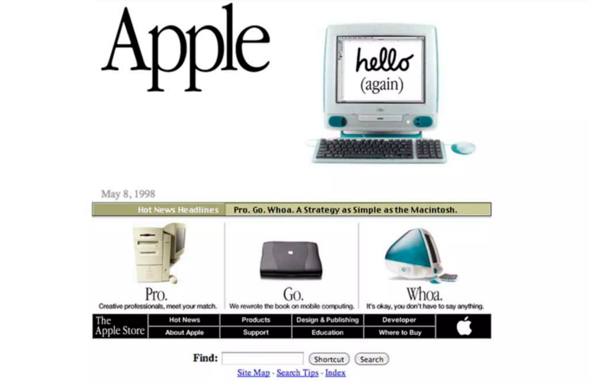 15 Years of Apple's Homepage