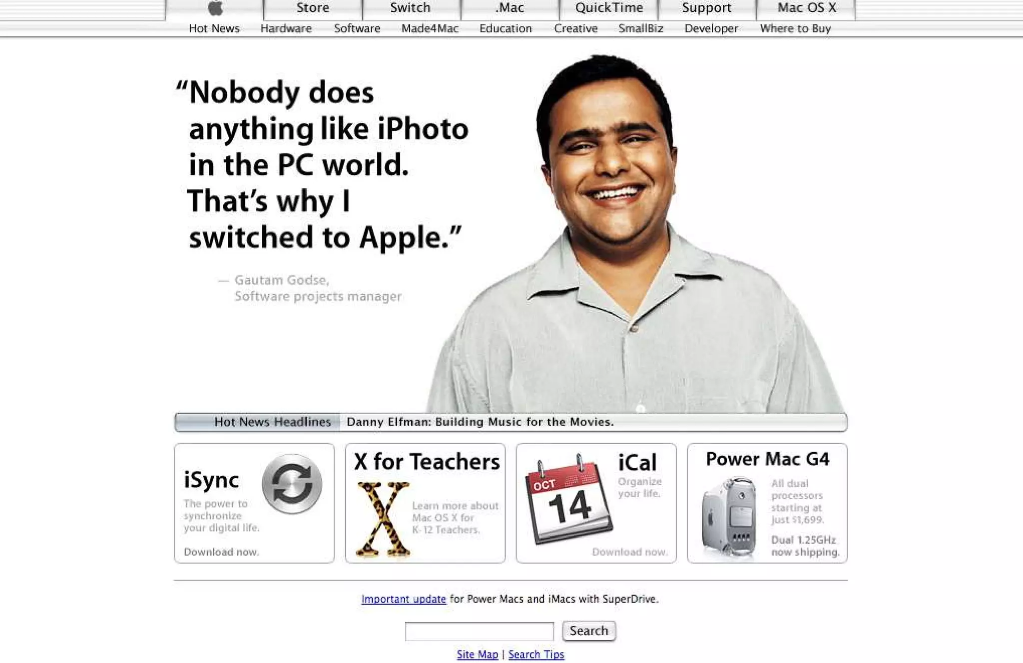 15 Years of Apple's Homepage