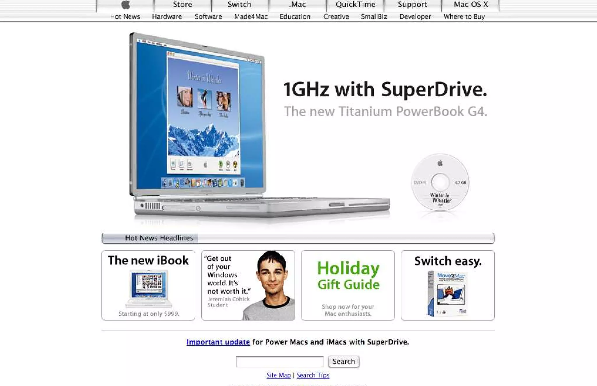 15 Years of Apple's Homepage