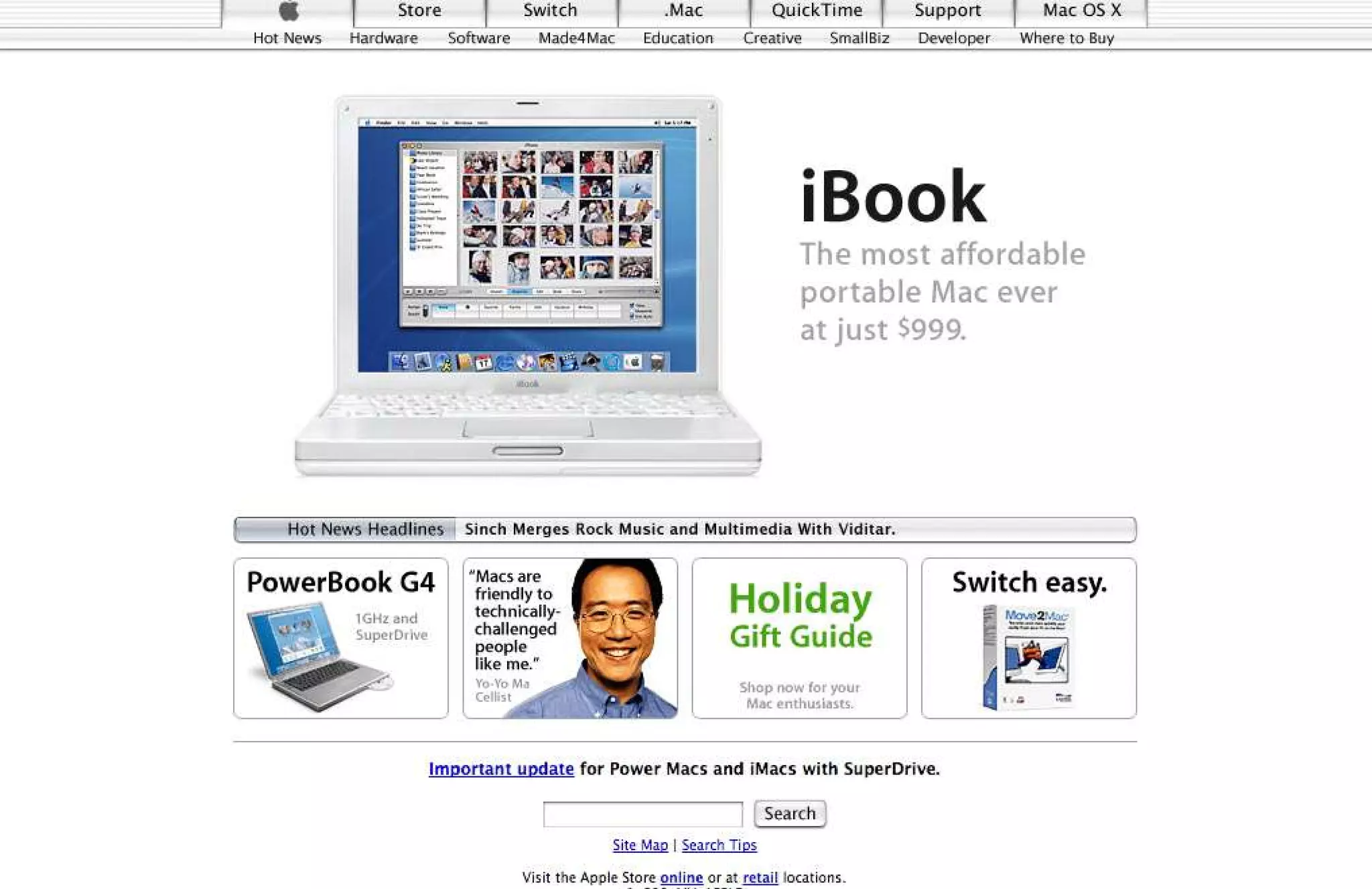 15 Years of Apple's Homepage