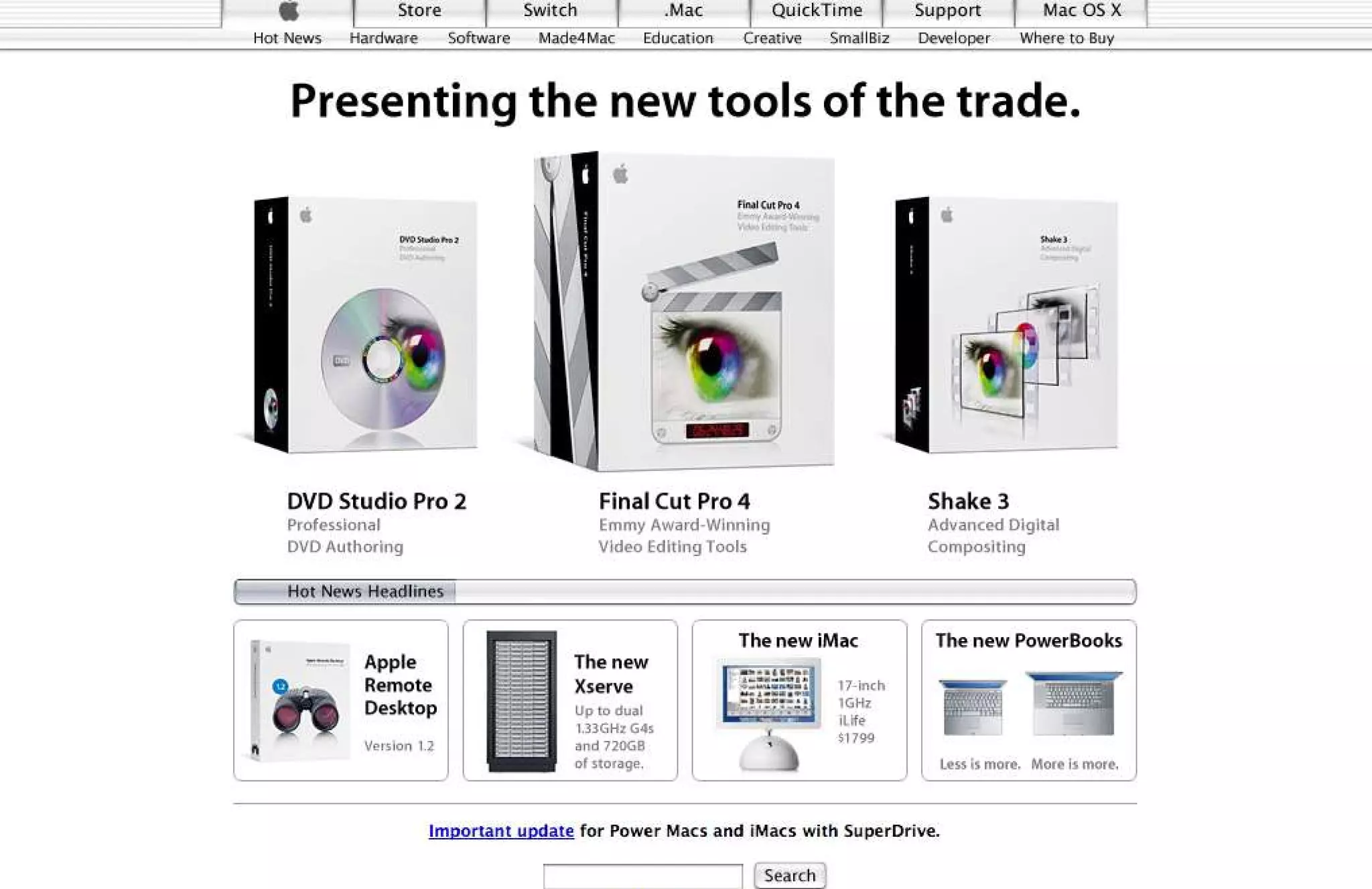 15 Years of Apple's Homepage