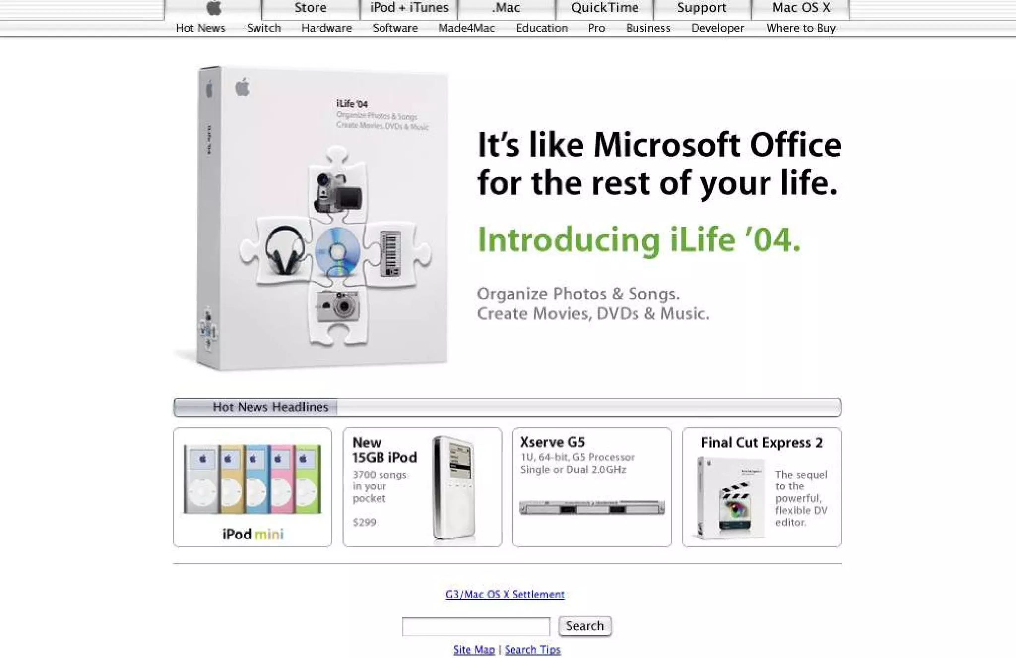 15 Years of Apple's Homepage