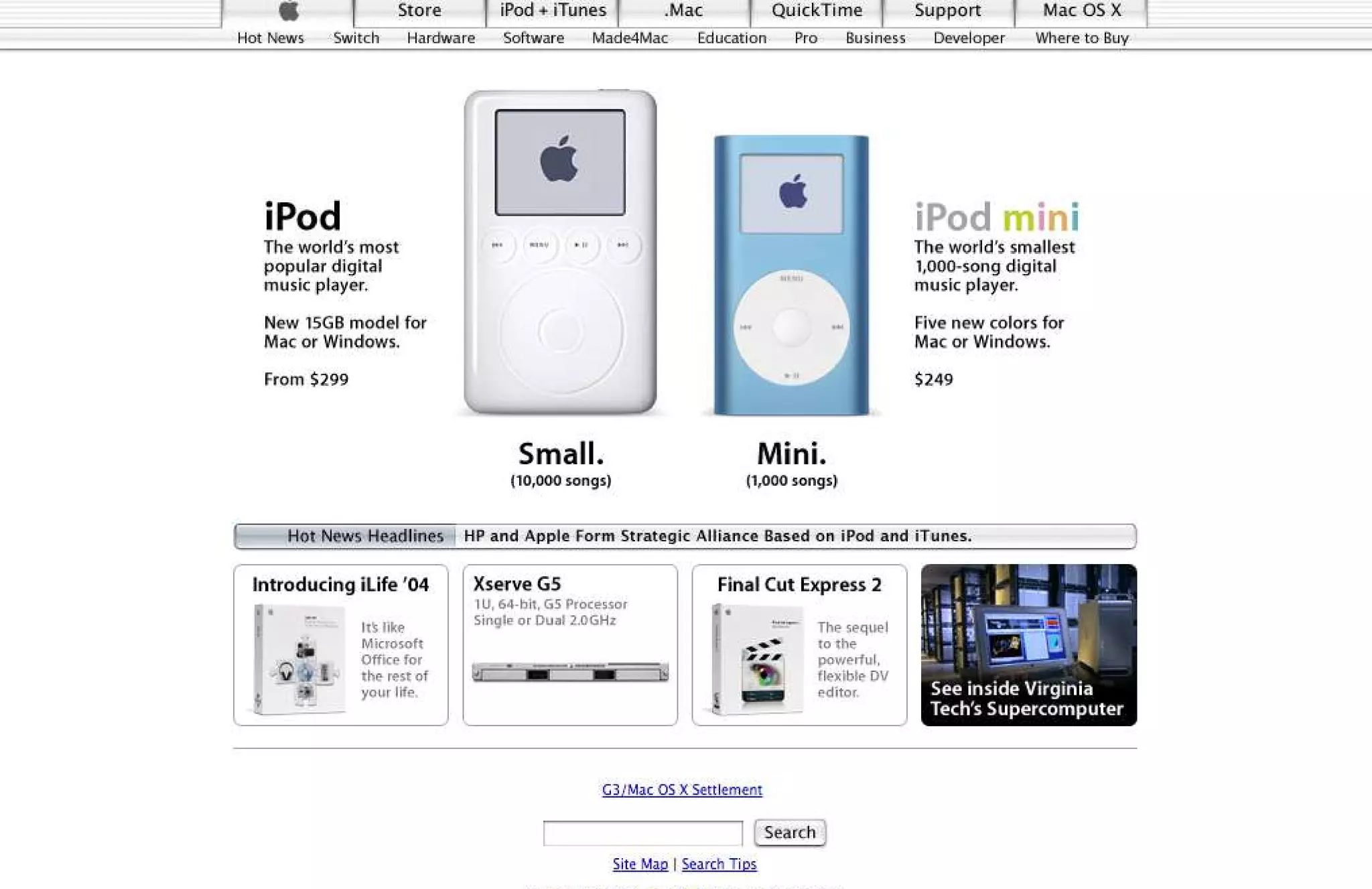 15 Years of Apple's Homepage