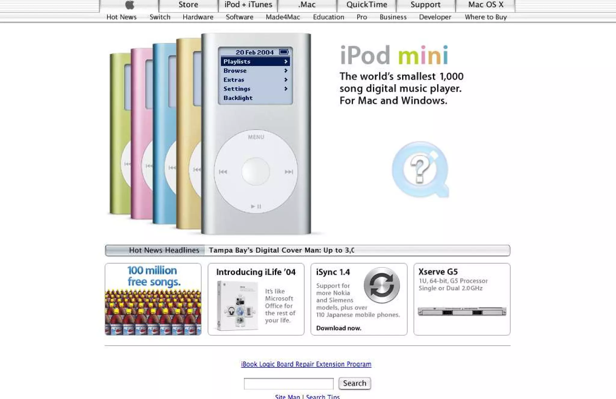 15 Years of Apple's Homepage