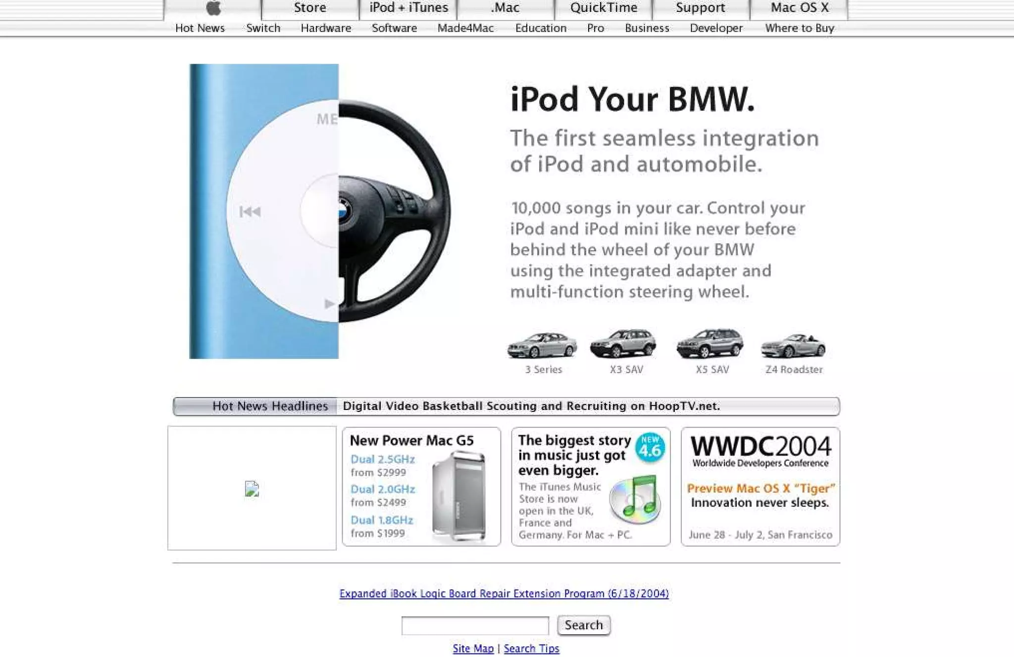 15 Years of Apple's Homepage