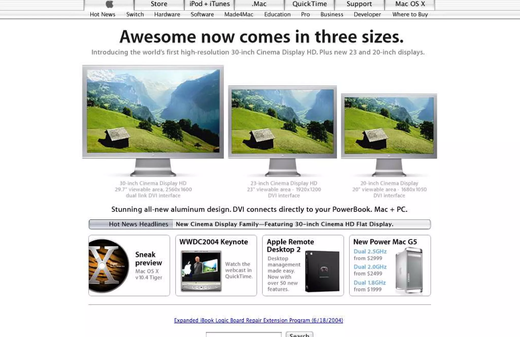 15 Years of Apple's Homepage