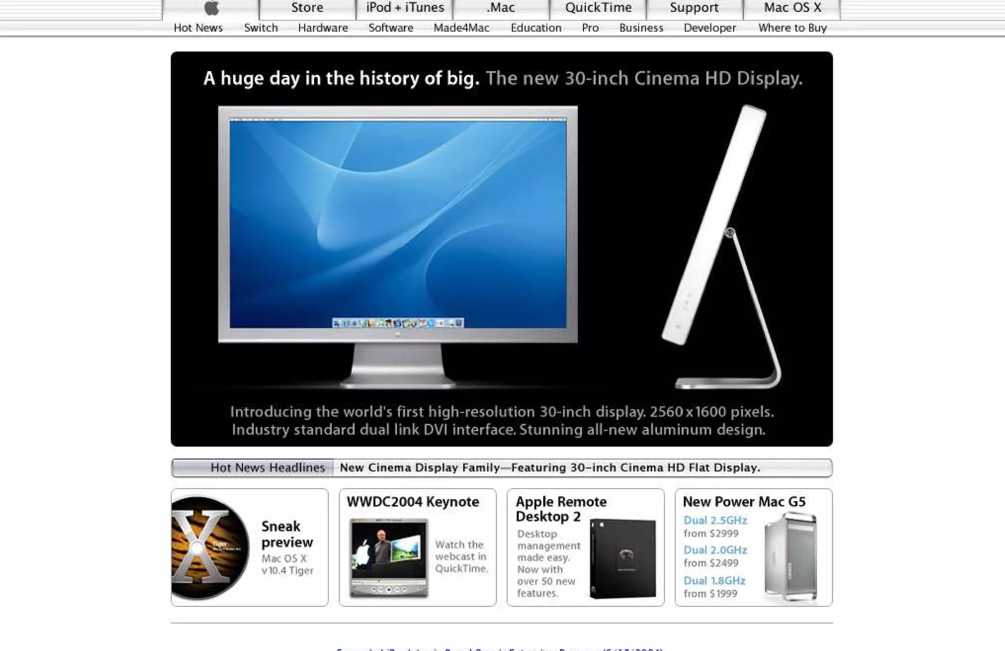 15 Years of Apple's Homepage