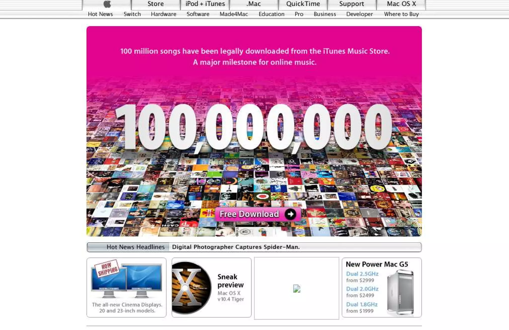 15 Years of Apple's Homepage