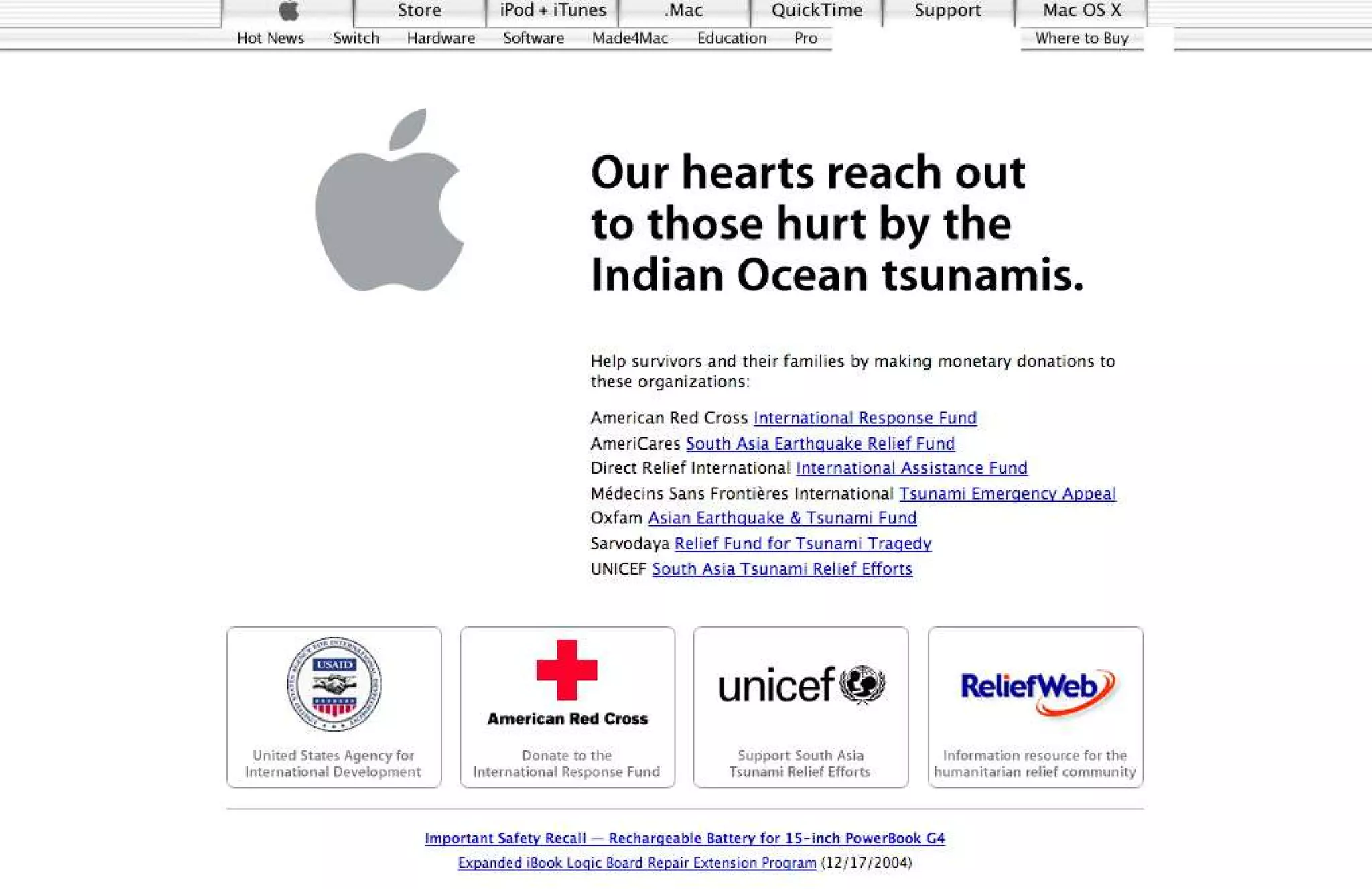 15 Years of Apple's Homepage
