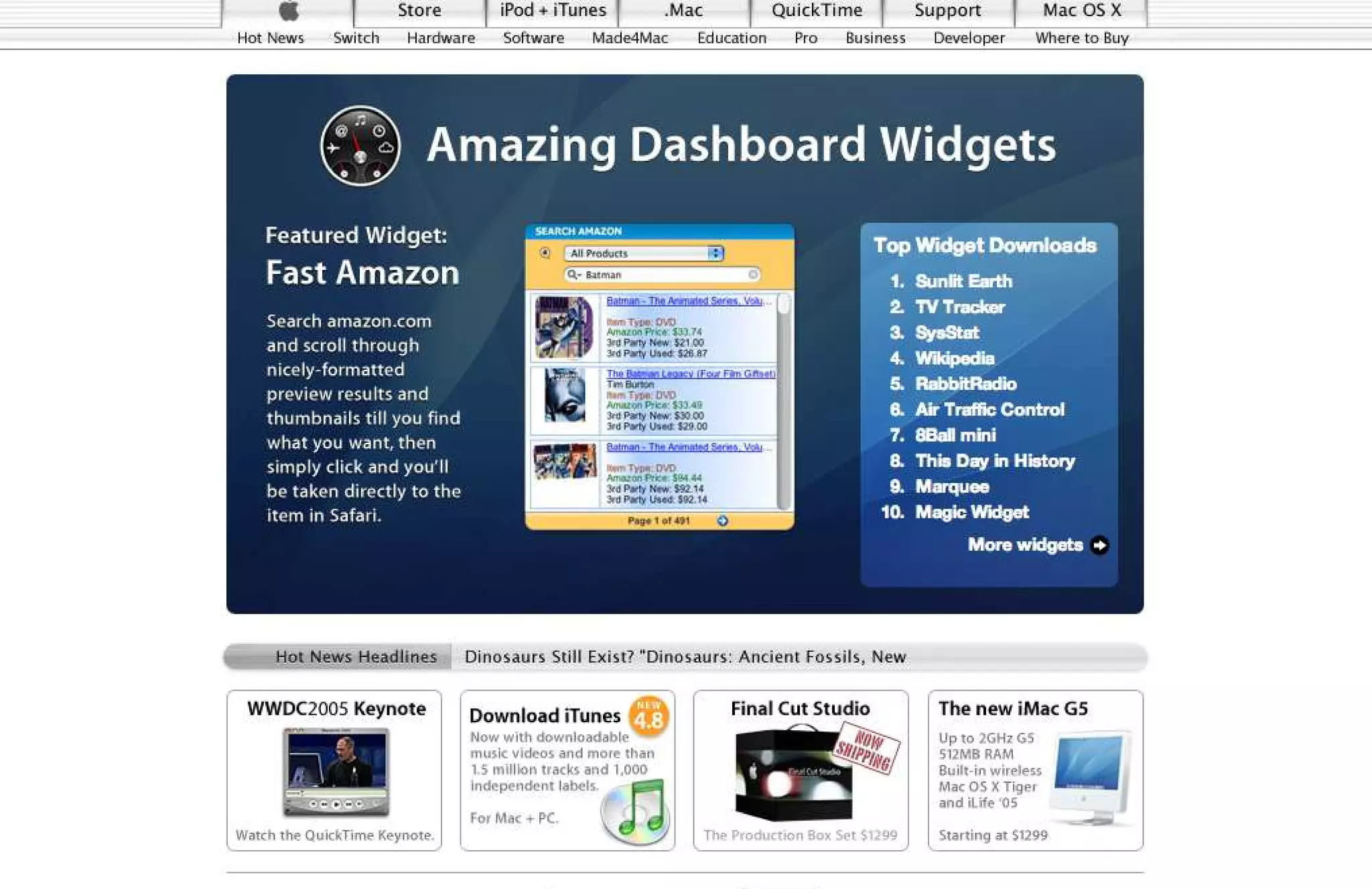 15 Years of Apple's Homepage