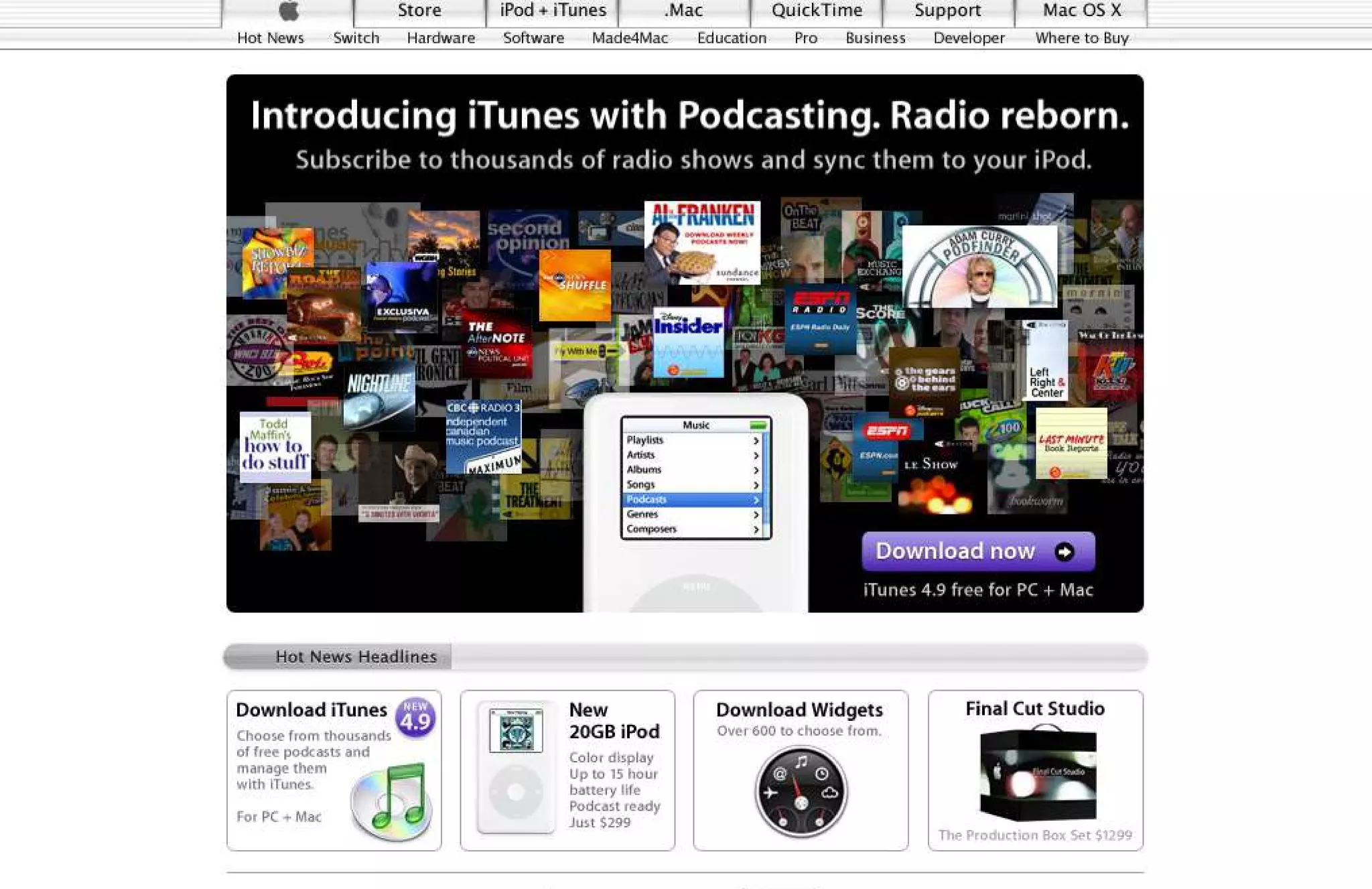 15 Years of Apple's Homepage