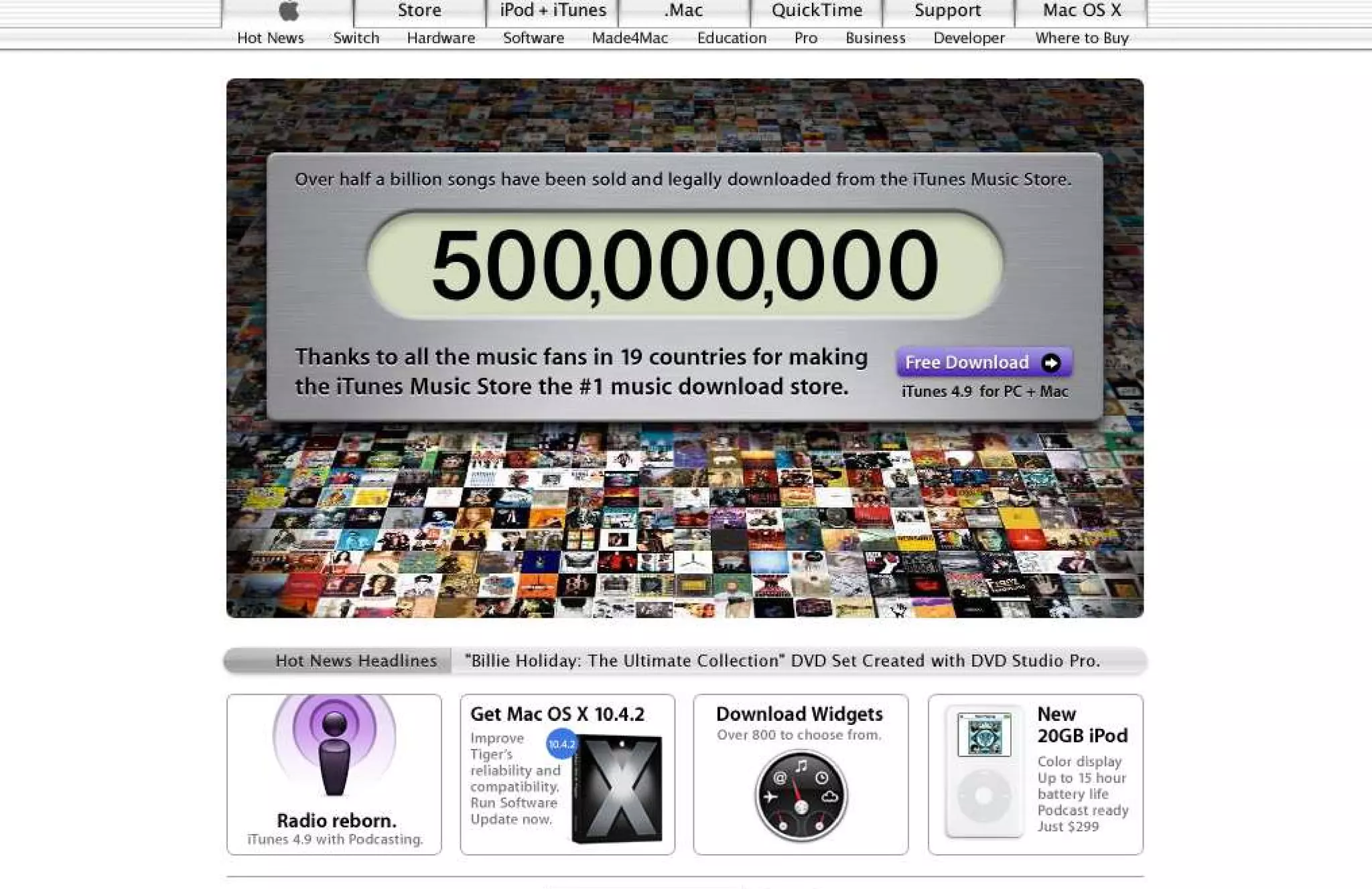 15 Years of Apple's Homepage