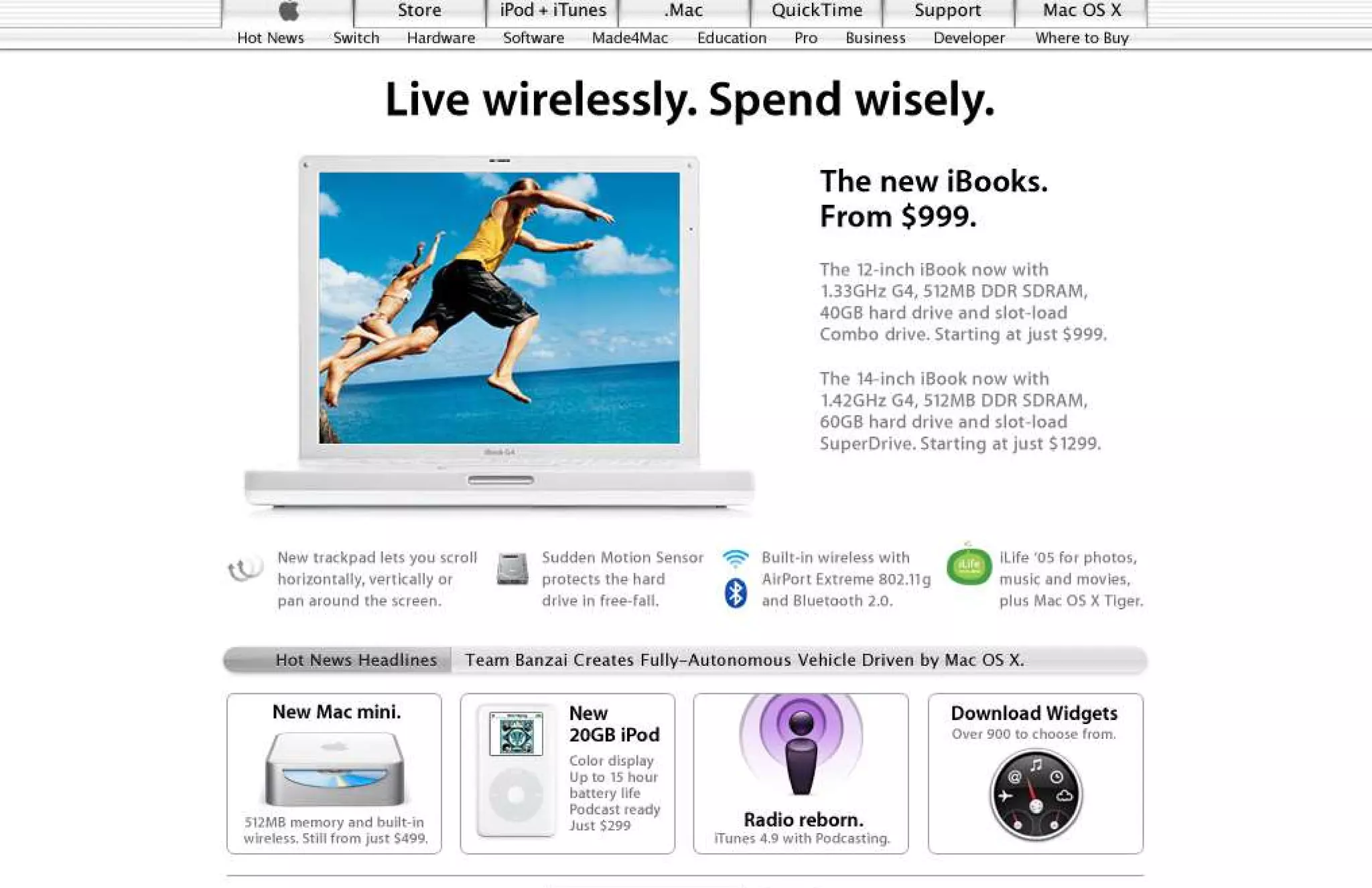 15 Years of Apple's Homepage