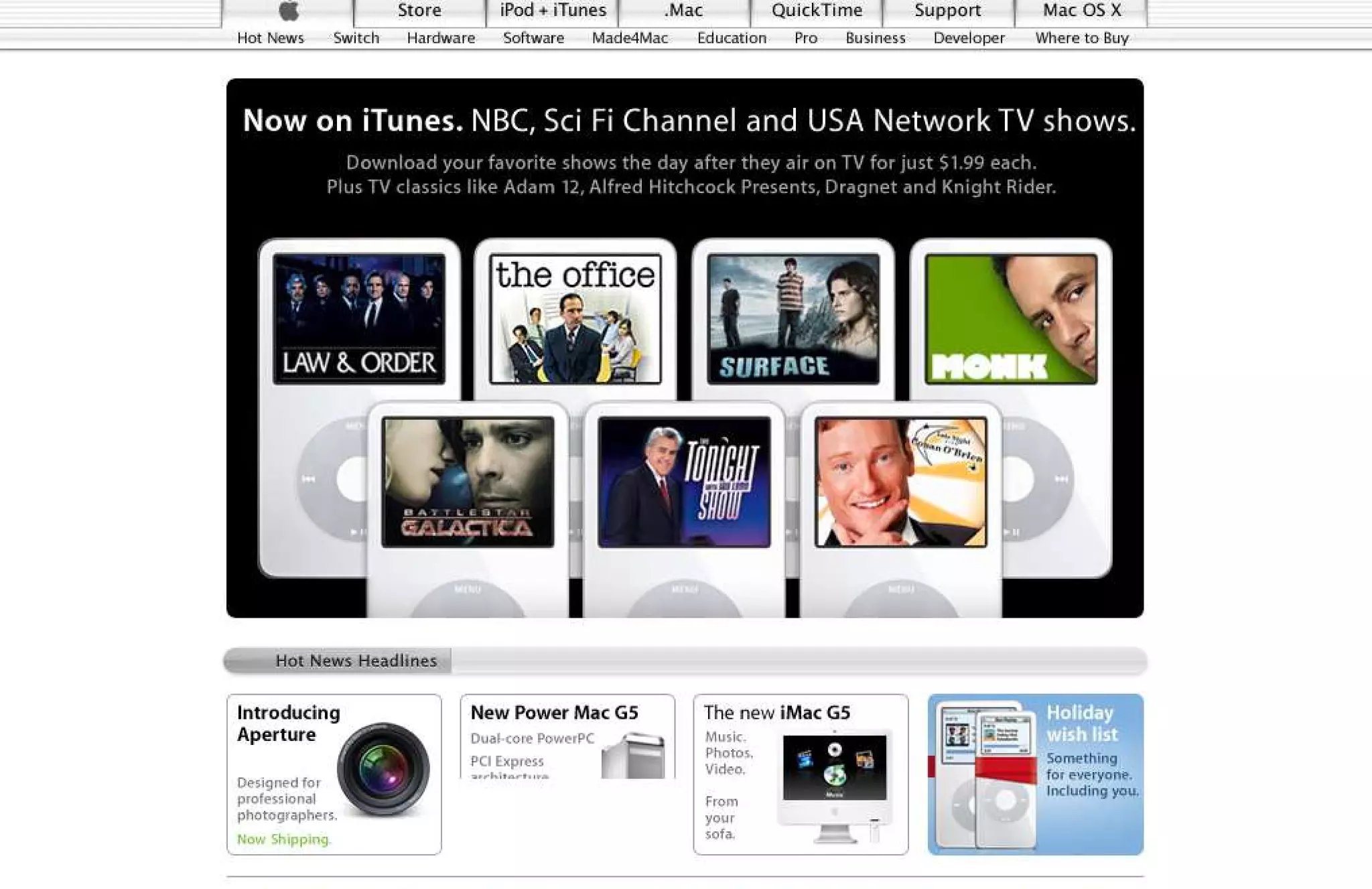 15 Years of Apple's Homepage