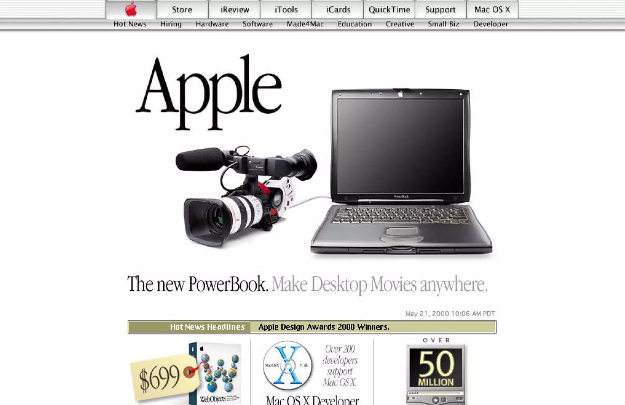 15 Years of Apple's Homepage