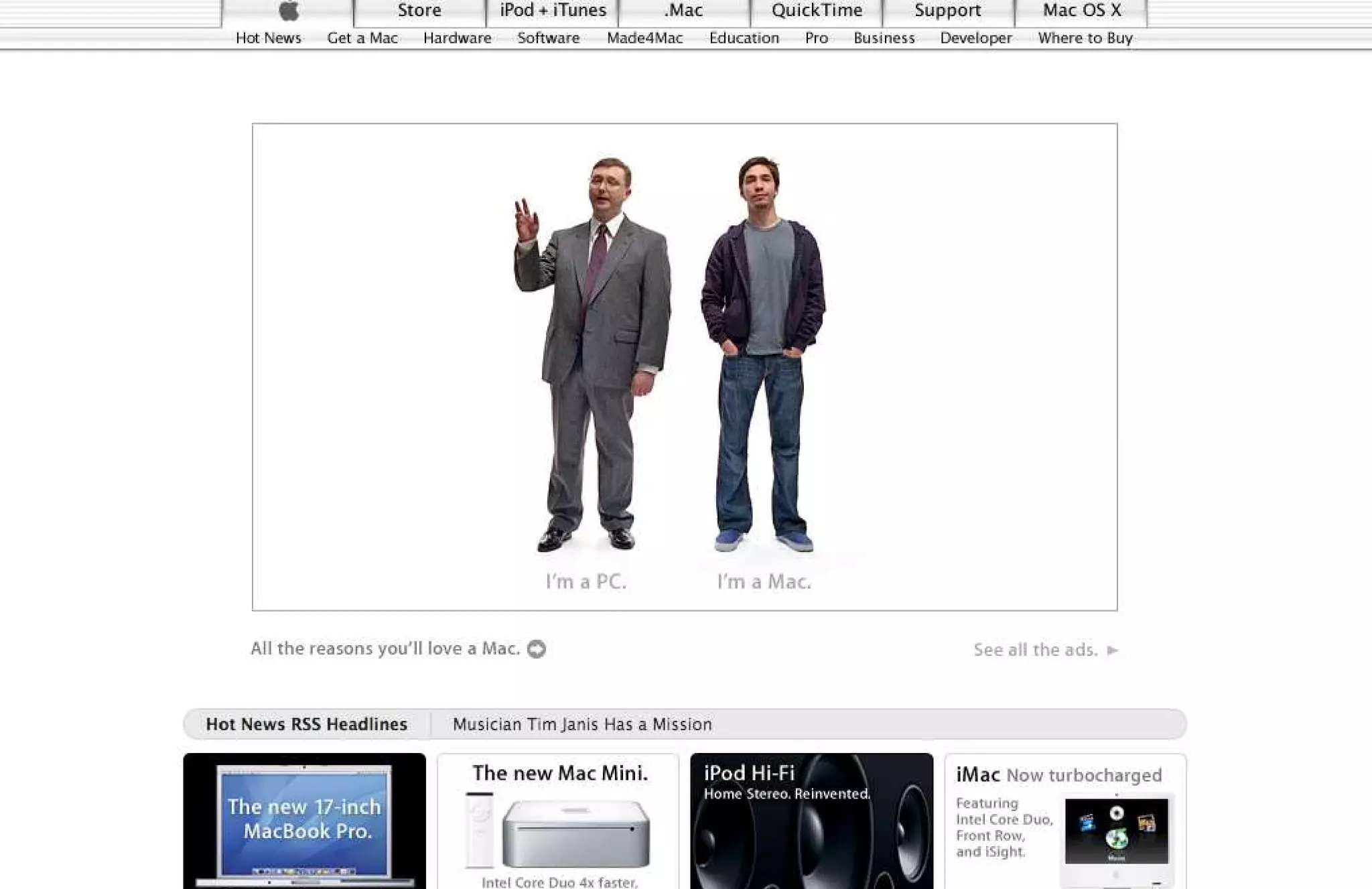 15 Years of Apple's Homepage