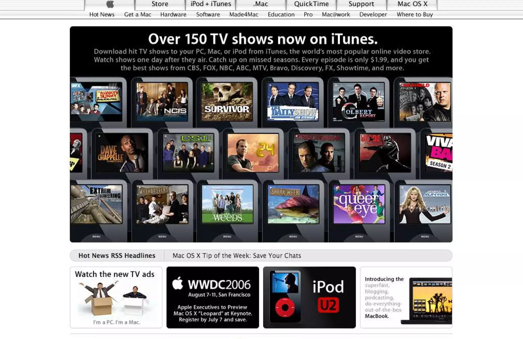 15 Years of Apple's Homepage