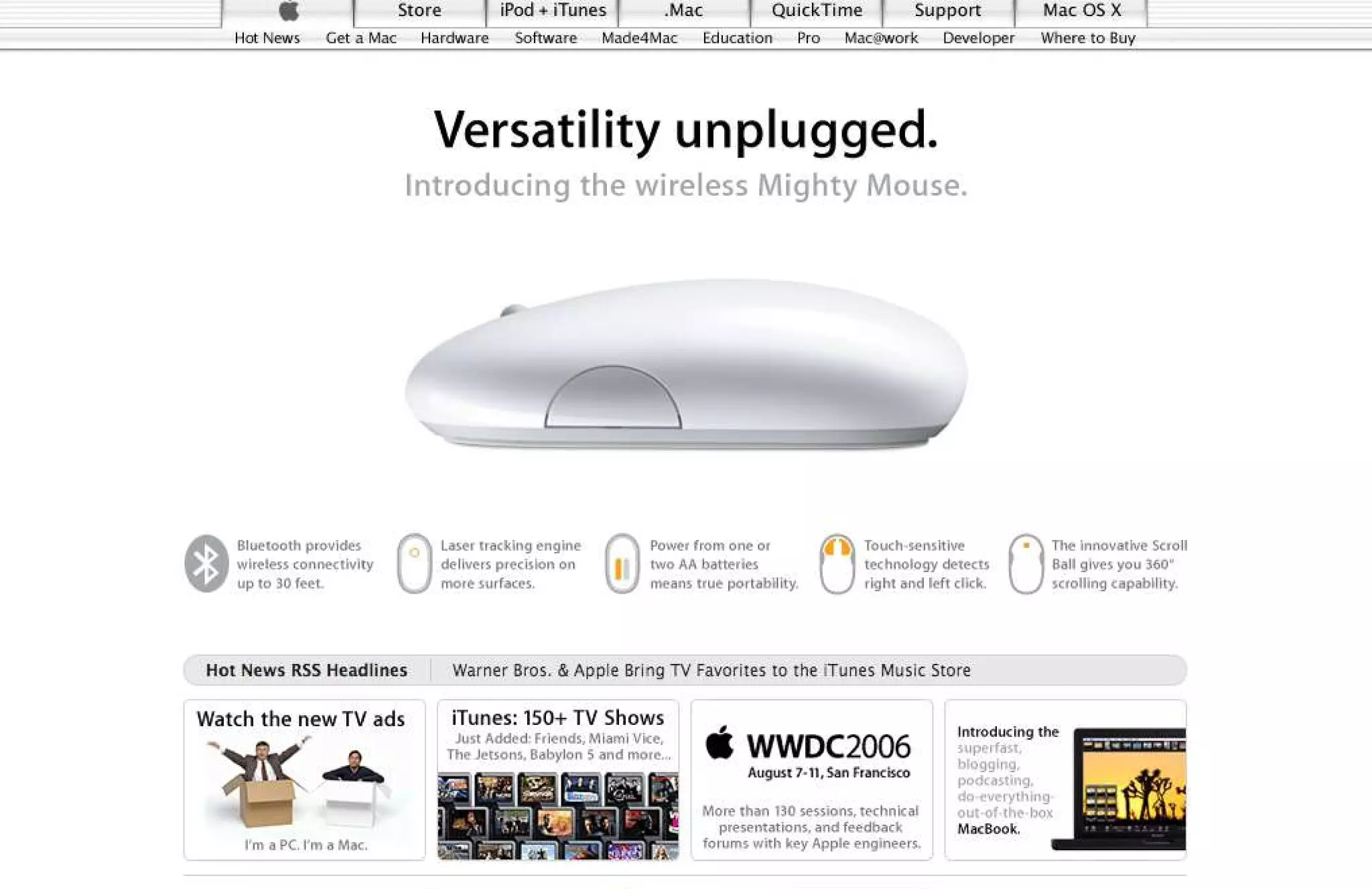 15 Years of Apple's Homepage