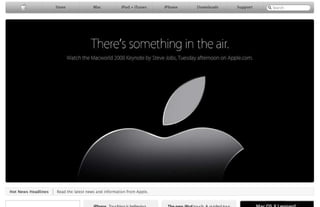 15 Years of Apple's Homepage Slide 111