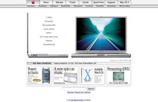 15 Years of Apple's Homepage