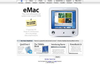 15 Years of Apple's Homepage Slide 35