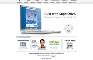 15 Years of Apple's Homepage Slide 48