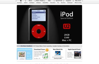15 Years of Apple's Homepage Slide 76