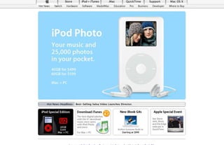 15 Years of Apple's Homepage Slide 77