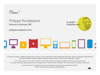 Verdict
	 1/ Flat design, minimal .  .  .  .      
	 2/ 360° .  .  .  .  .  .  .  .  .  .  .  .  .      
	 3/ Storytelling .  .  .  .  .  .  .  .  .      
	 4/ Typographie .  .  .  .  .  .  .  .  .     
	 5/ Data design .  .  .  .  .  .  .  .  .      
	 6/ Explore ! .  .  .  .  .  .  .  .  .  .  .      
	 7/ Artiste .  .  .  .  .  .  .  .  .  .  .  .      
	 8/ Gamification .  .  .  .  .  .  .  .      
	 9/ Social .  .  .  .  .  .  .  .  .  .  .  .      
	10/ Tout connecté  .  .  .  .  .  .  .      
Un web design tendance ?
Apple face aux tendances web design
Conception:philipperondepierre.com
6.BoNUS
>>
Tendances inspirées par la présentation : Tendances Web Design 2017, Philippe Rondepierre
http://fr.slideshare.net/philipperondepierre37/tendances-web-design
webdesign
tendance s
2o17/18Philippe Rondepierre
 