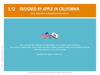 Conception:philipperondepierre.com
3.11
La réponse Apple
Designed by Apple in California
De la légende à la production de masse
 