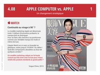 2015*
Esthétique
Fonctionnel
Conventionnel Design
Apple Computer vs. Apple
Un changement stratégique
Conception:philippero...