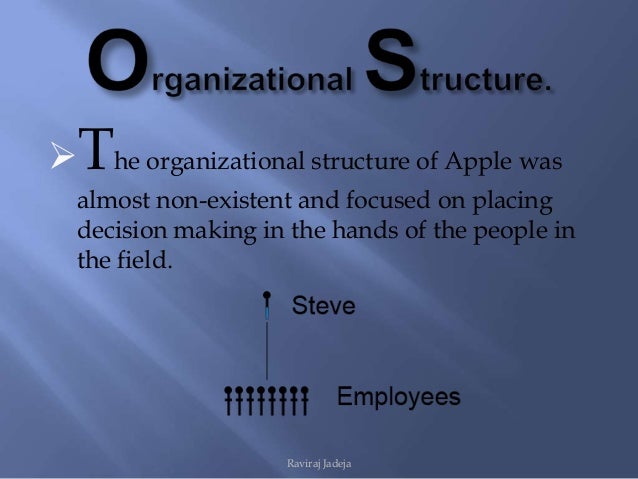 apple organizational structure