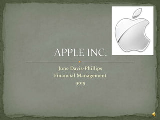 June Davis-Phillips
Financial Management
9015

 