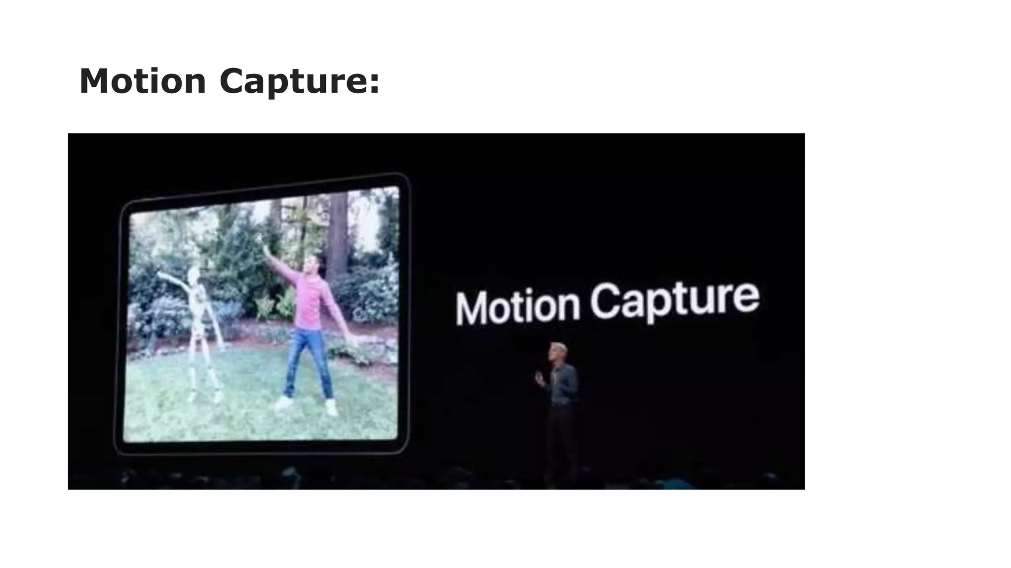Motion Capture:
 
