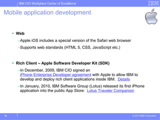 Apple iPhone and iPad at IBM | PDF
