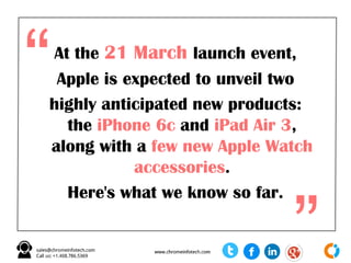 Top Rumors About Apple March 21 Big Event Slide 3