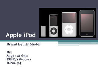 Apple iPod Brand Equity Model By:Sagar MehtaISBE/SS/09-11R.No. 34 