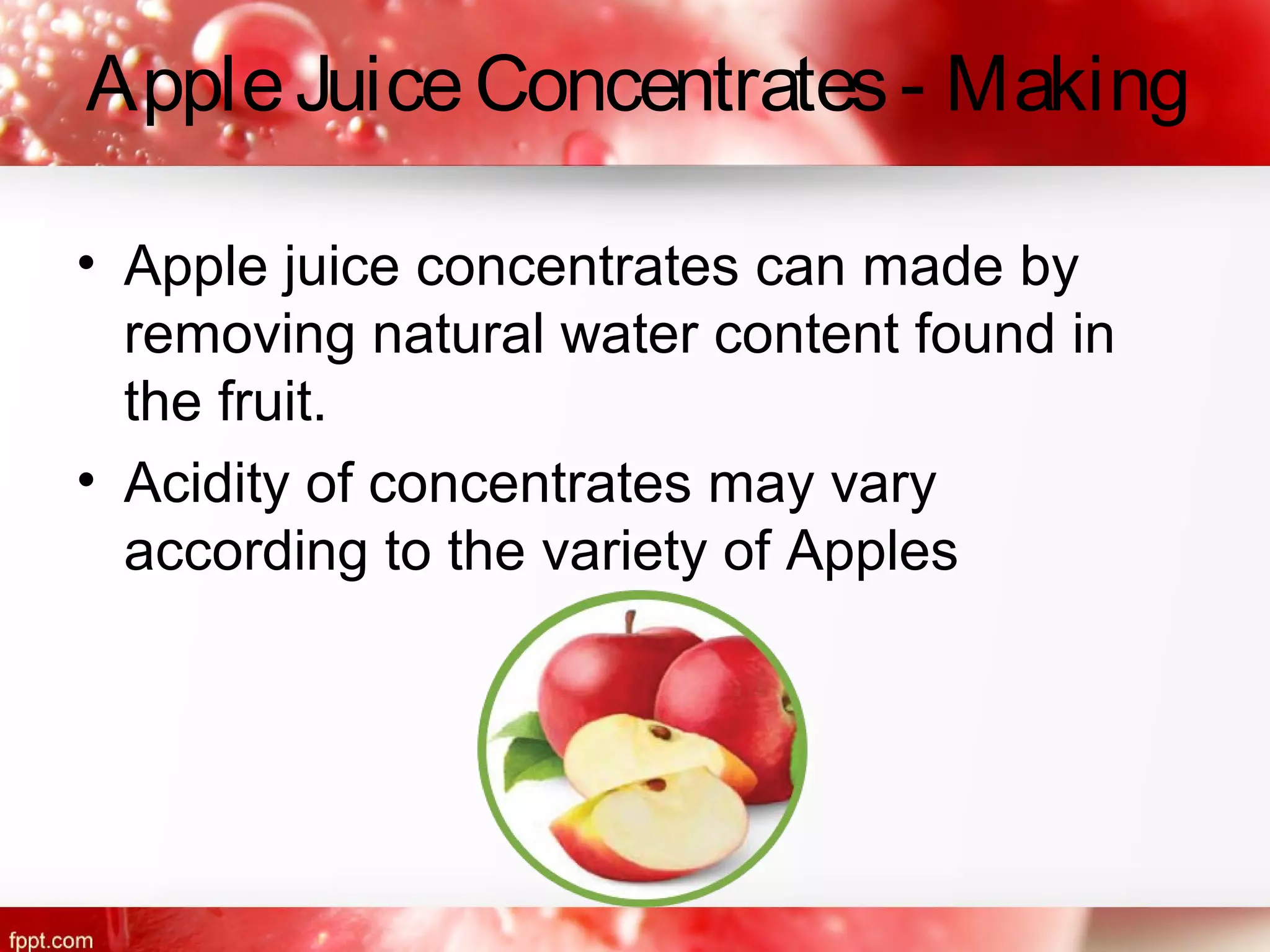Apple juice concentrates rajah fmcg