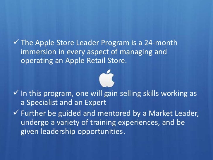 Apple leadership program