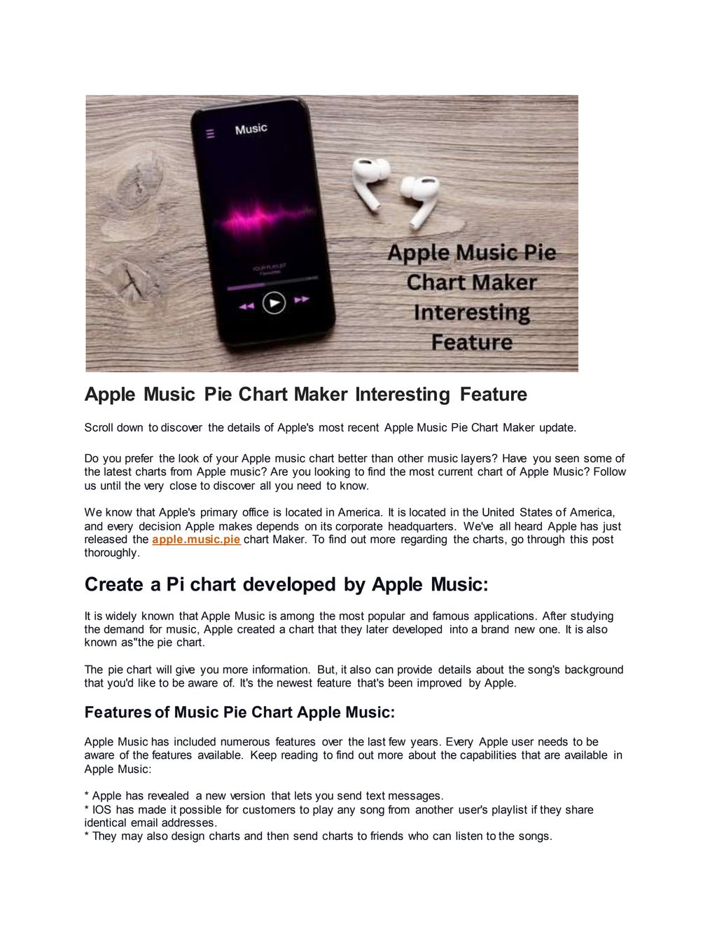 Apple Music Pie Chart Maker Interesting Feature.docx