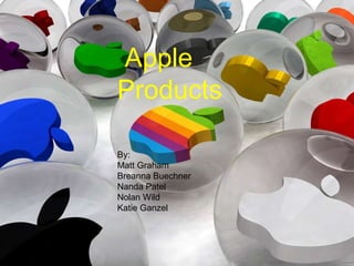 Apple Products By:  Matt Graham Breanna Buechner Nanda Patel Nolan Wild Katie Ganzel 