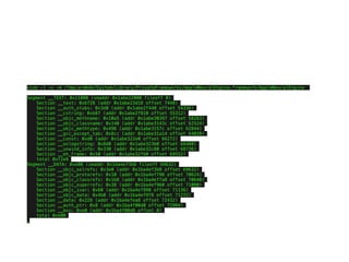 size -l -x -m /tmp/arm64e/System/Library/PrivateFrameworks/AppleNeuralEngine.framework/AppleNeuralEngine
Segment __TEXT: 0x11000 (vmaddr 0x1abe22000 fileoff 0)
Section __text: 0xb728 (addr 0x1abe23d18 offset 7448)
Section __auth_stubs: 0x3d0 (addr 0x1abe2f440 offset 54336)
Section __cstring: 0xb87 (addr 0x1abe2f810 offset 55312)
Section __objc_methname: 0x10a5 (addr 0x1abe30397 offset 58263)
Section __objc_classname: 0x140 (addr 0x1abe3143c offset 62524)
Section __objc_methtype: 0x498 (addr 0x1abe3157c offset 62844)
Section __gcc_except_tab: 0x8cc (addr 0x1abe31a14 offset 64020)
Section __const: 0xd0 (addr 0x1abe322e0 offset 66272)
Section __oslogstring: 0x8d0 (addr 0x1abe323b0 offset 66480)
Section __unwind_info: 0x330 (addr 0x1abe32c80 offset 68736)
Section __eh_frame: 0x50 (addr 0x1abe32fb0 offset 69552)
total 0xf2e8
Segment __DATA: 0xe00 (vmaddr 0x1ba4ef3b8 fileoff 69632)
Section __objc_selrefs: 0x3e0 (addr 0x1ba4ef3b8 offset 69632)
Section __objc_protorefs: 0x10 (addr 0x1ba4ef798 offset 70624)
Section __objc_classrefs: 0x1b8 (addr 0x1ba4ef7a8 offset 70640)
Section __objc_superrefs: 0x38 (addr 0x1ba4ef960 offset 71080)
Section __objc_ivar: 0x60 (addr 0x1ba4ef998 offset 71136)
Section __objc_data: 0x4b0 (addr 0x1ba4ef9f8 offset 71232)
Section __data: 0x228 (addr 0x1ba4efea8 offset 72432)
Section __auth_ptr: 0x8 (addr 0x1ba4f00d0 offset 72984)
Section __bss: 0xe0 (addr 0x1ba4f00d8 offset 0)
total 0xe00
…
 