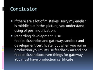 when application enter in background